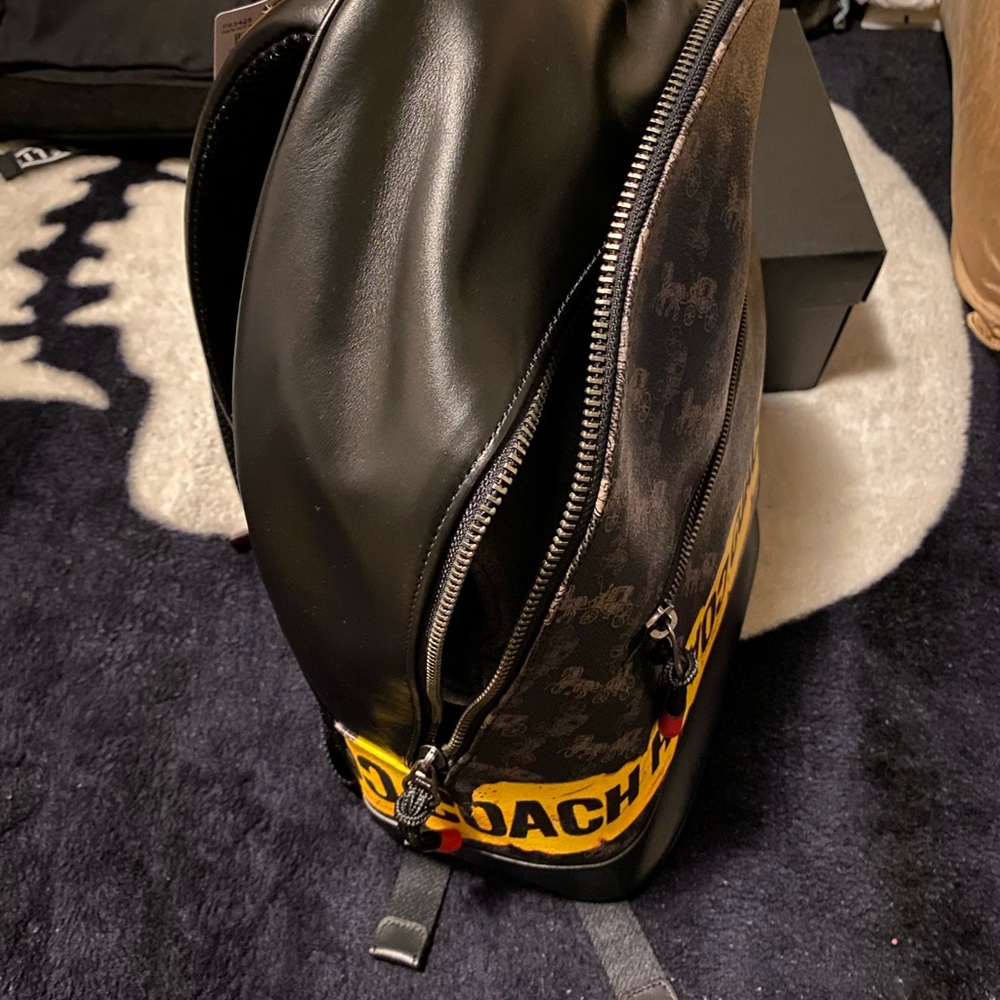 Coach Yellow Caution Bag NWT (or get the set) Hard to Find - Picture 5 of 10